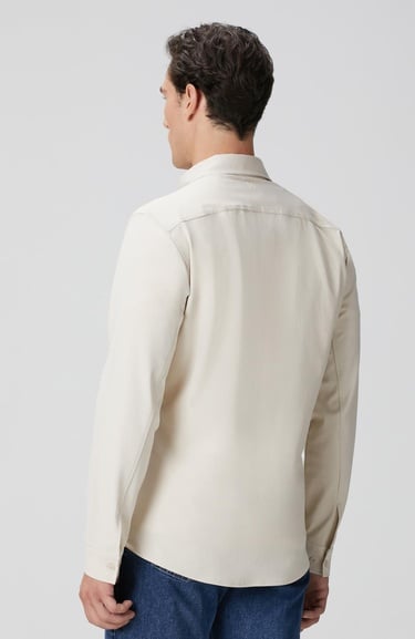  Network Erkek Bej Gömlek