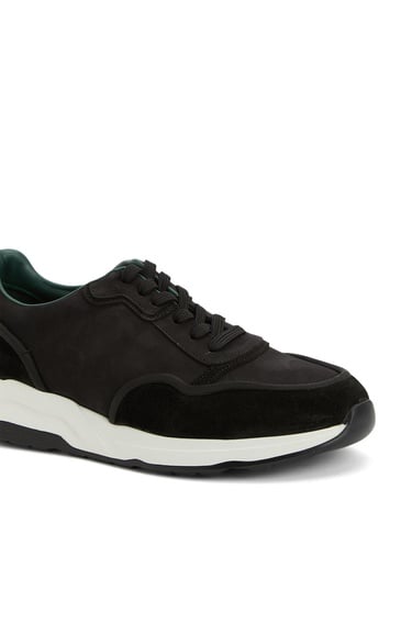  George Hogg Erkek Siyah Süet Sneaker