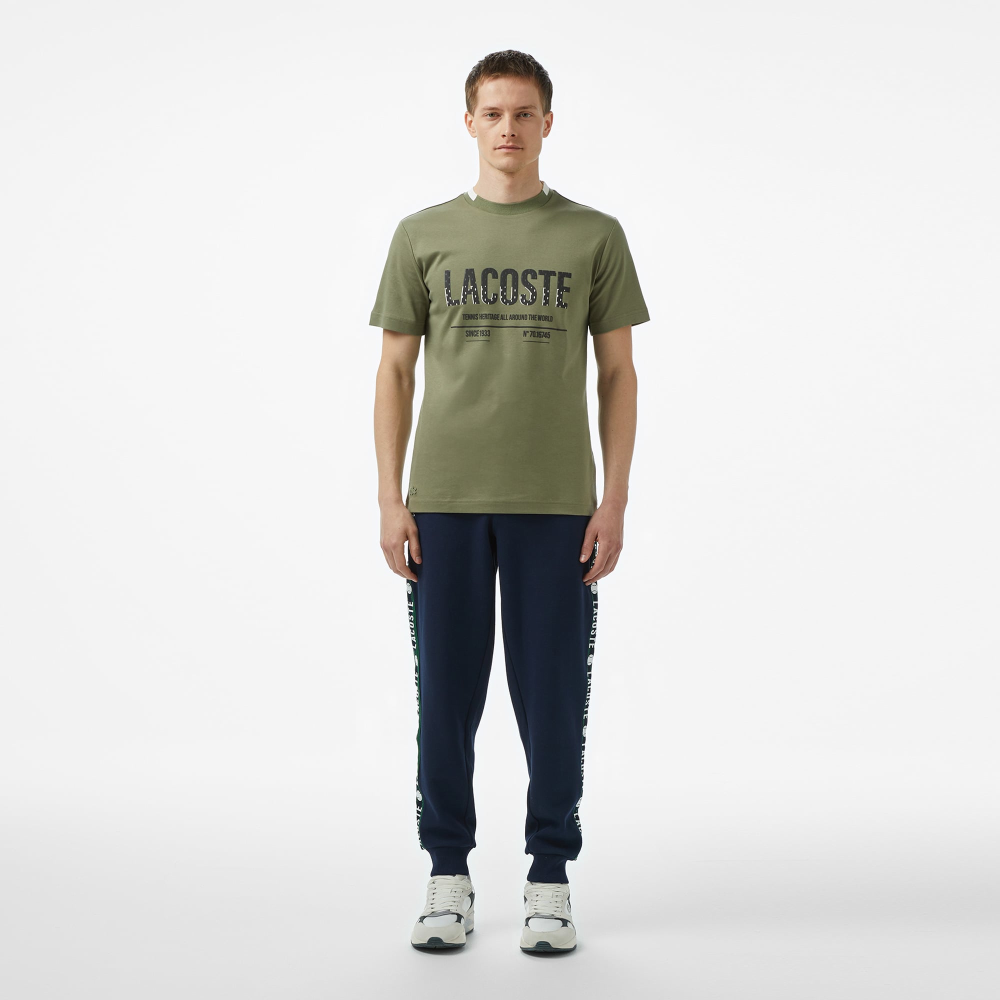  Erkek Regular Fit Baskılı Lacivert Eşofman Altı