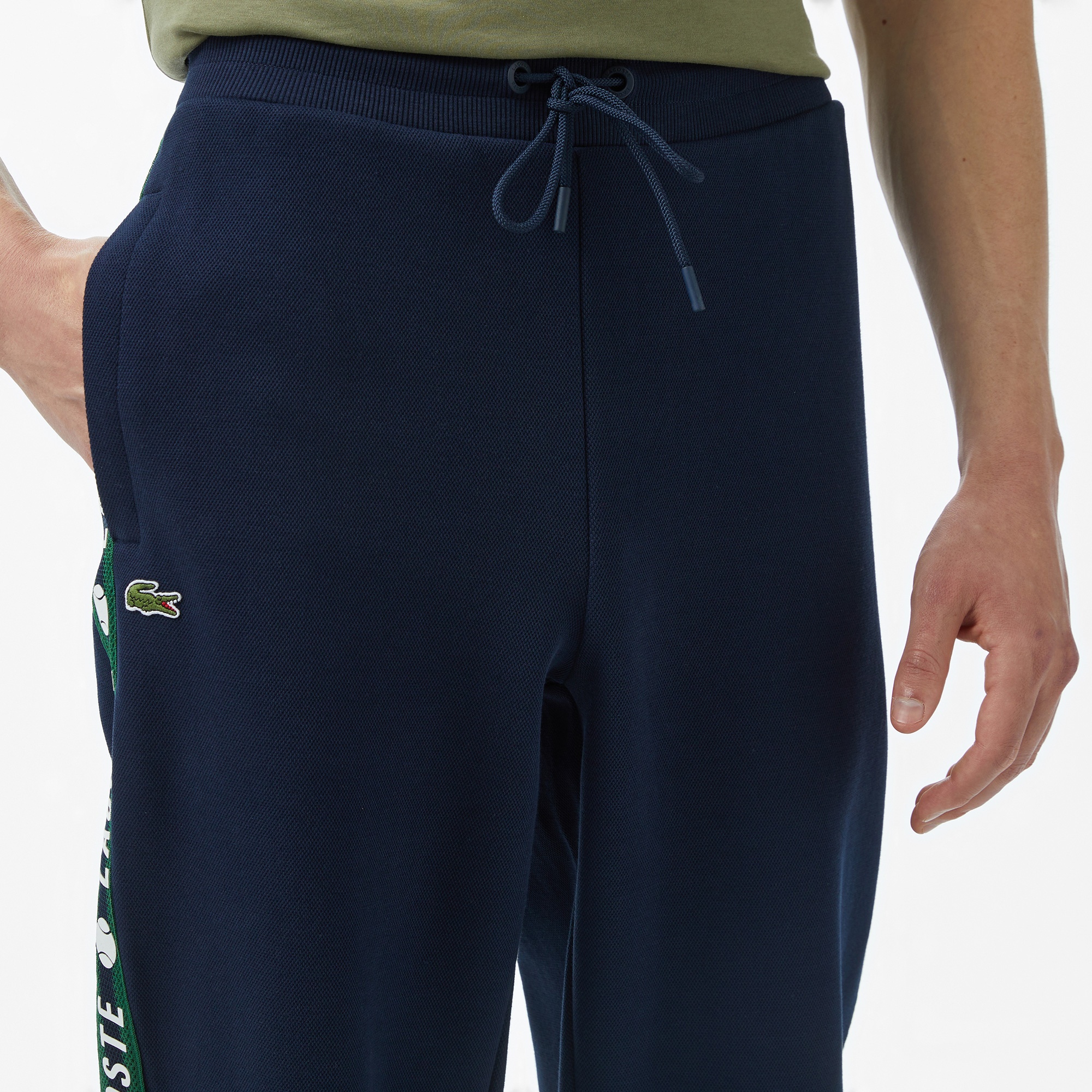 Erkek Regular Fit Baskılı Lacivert Eşofman Altı