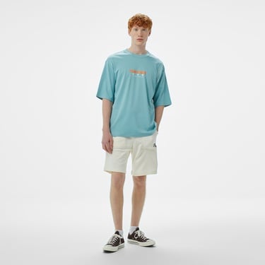  Converse Star Chevron Baskılı Oversize Fit Erkek Mavi T-Shirt