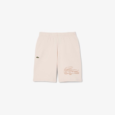  Lacoste Erkek Çocuk Baskılı Açık Pembe Şort