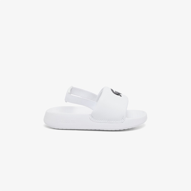  Lacoste Serve Slide 1.0 Bebek Beyaz Sandalet