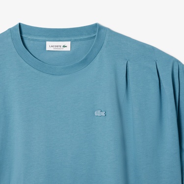  Lacoste Batwing Kadın Mavi T-Shirt