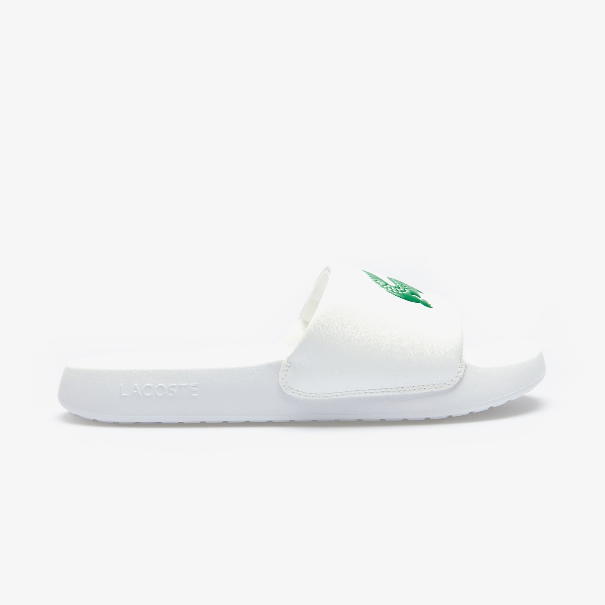  Lacoste Serve Slide 1.0 Erkek Beyaz Terlik