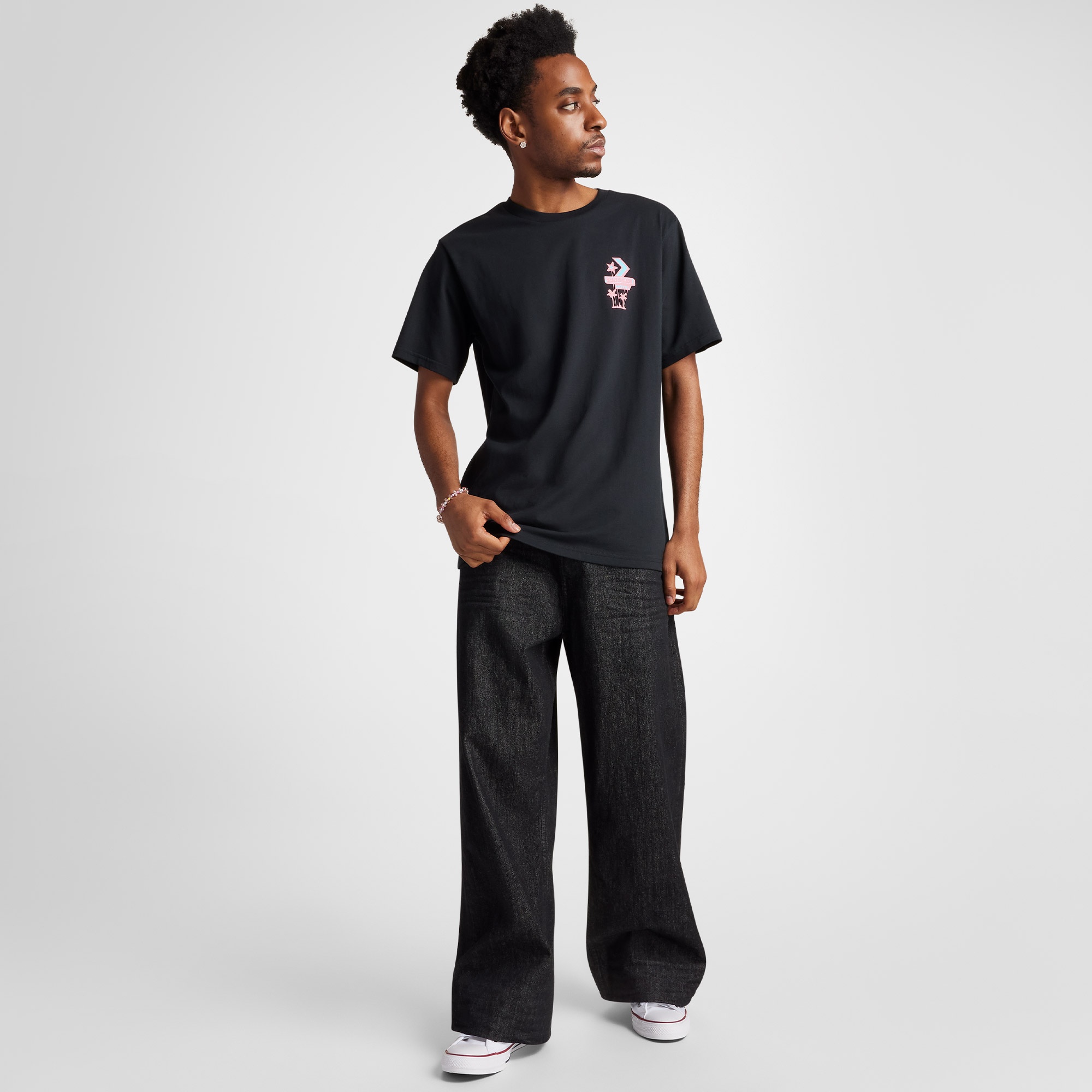 Converse Erkek Siyah T-Shirt