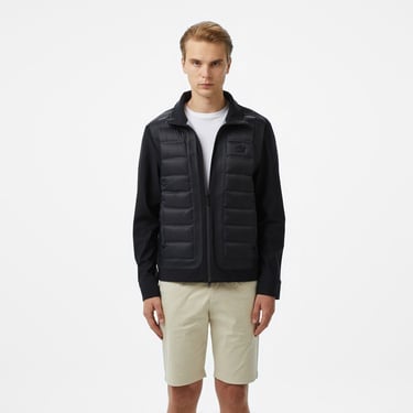  Lacoste Erkek Dik Yaka Kapitone Siyah Mont