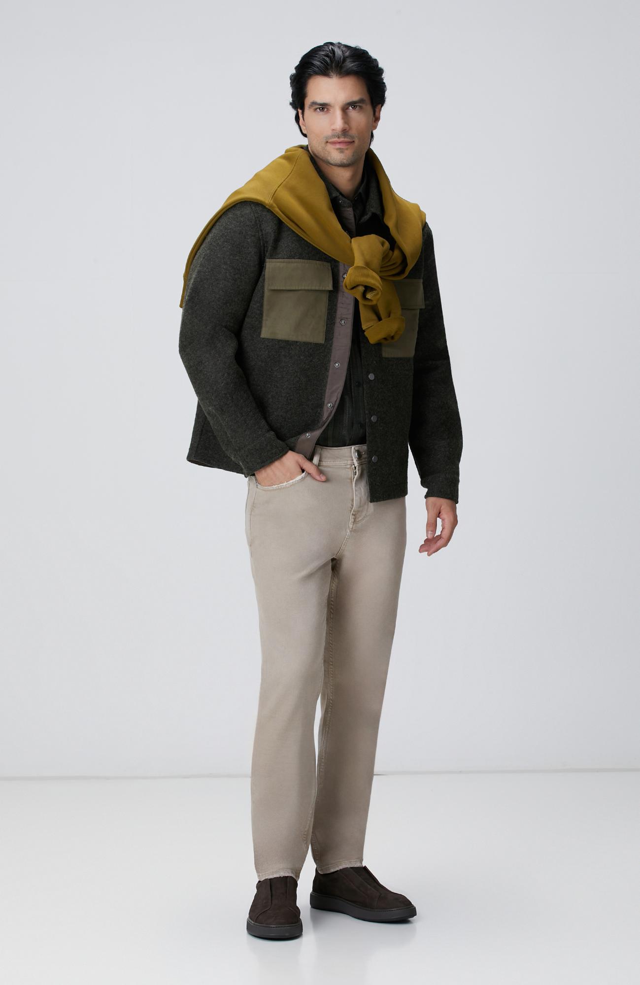  Network Erkek Bej Denim Pantolon