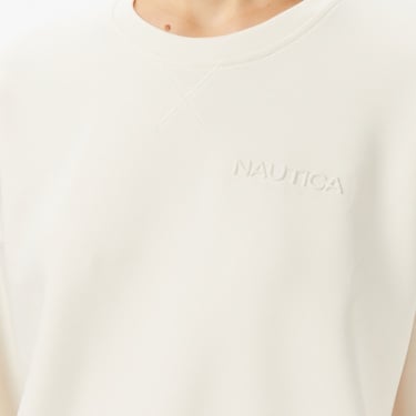  Nautica Kadın Beyaz Regular Fit Sweatshirt