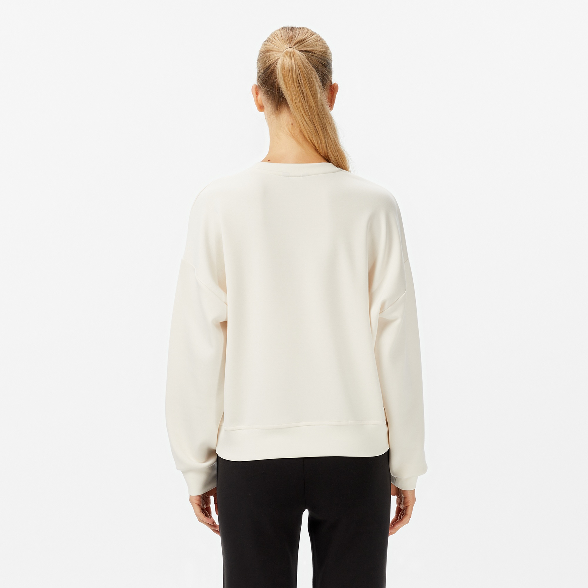 Nautica Kadın Beyaz Regular Fit Sweatshirt