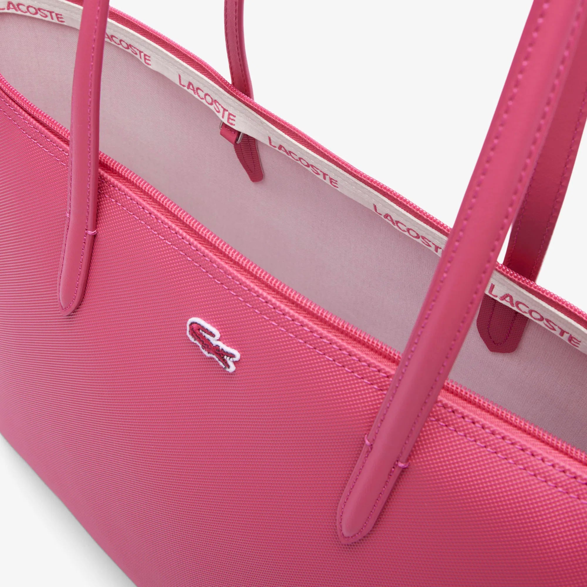  Lacoste Large L.12.12 Kadın Pembe Omuz Çantası