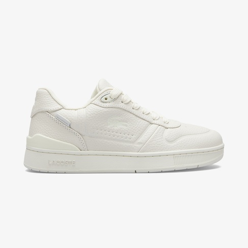  Lacoste T-Clip Shield Kadın Beyaz Sneaker