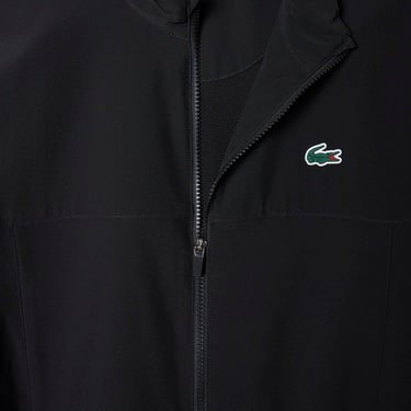  Lacoste Tennis x Novak Djokovic Erkek Regular Fit Fermuarlı Siyah Eşofman Takımı