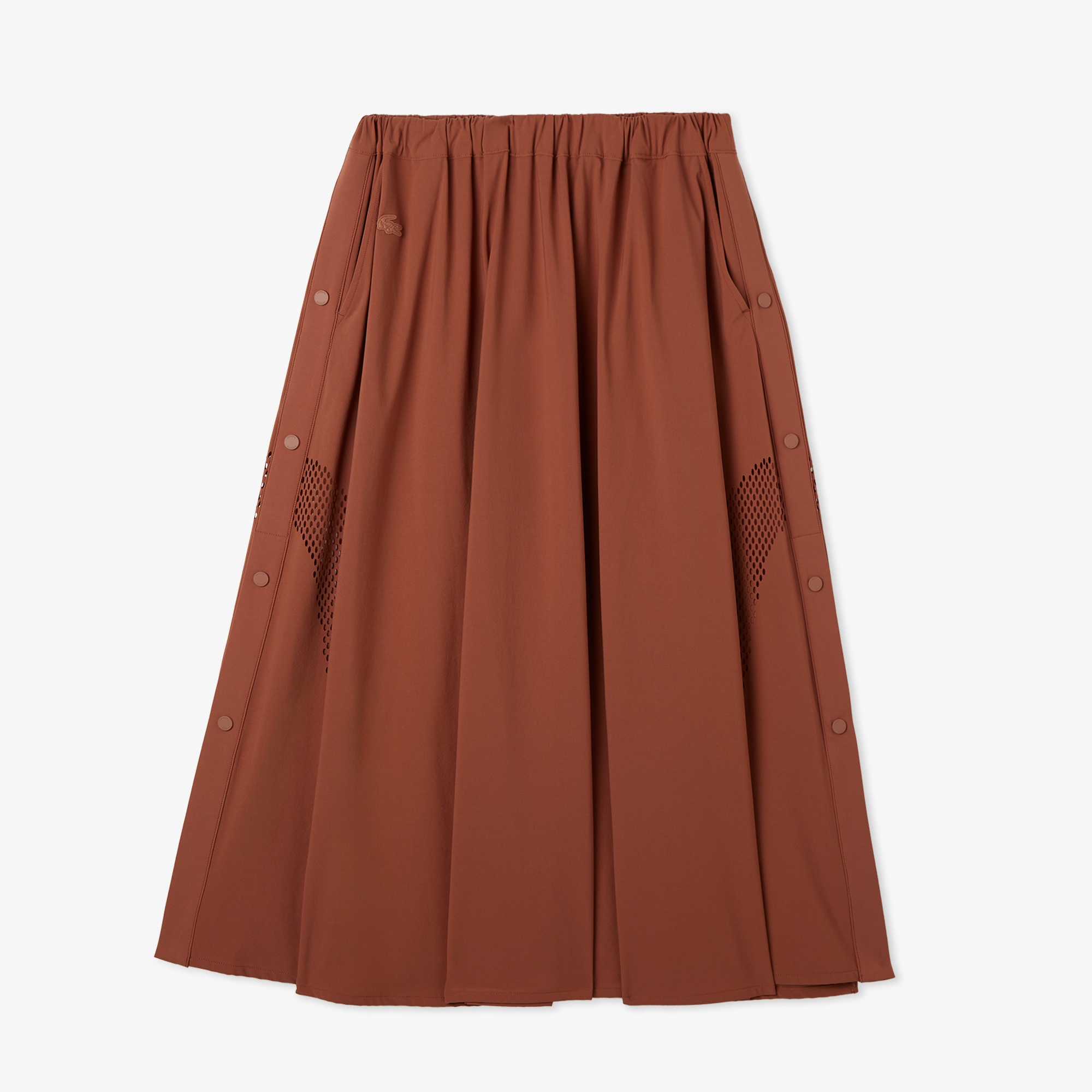 Lacoste Kadın Flare Fit Kahverengi Etek