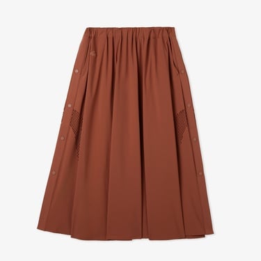  Lacoste Kadın Flare Fit Kahverengi Etek