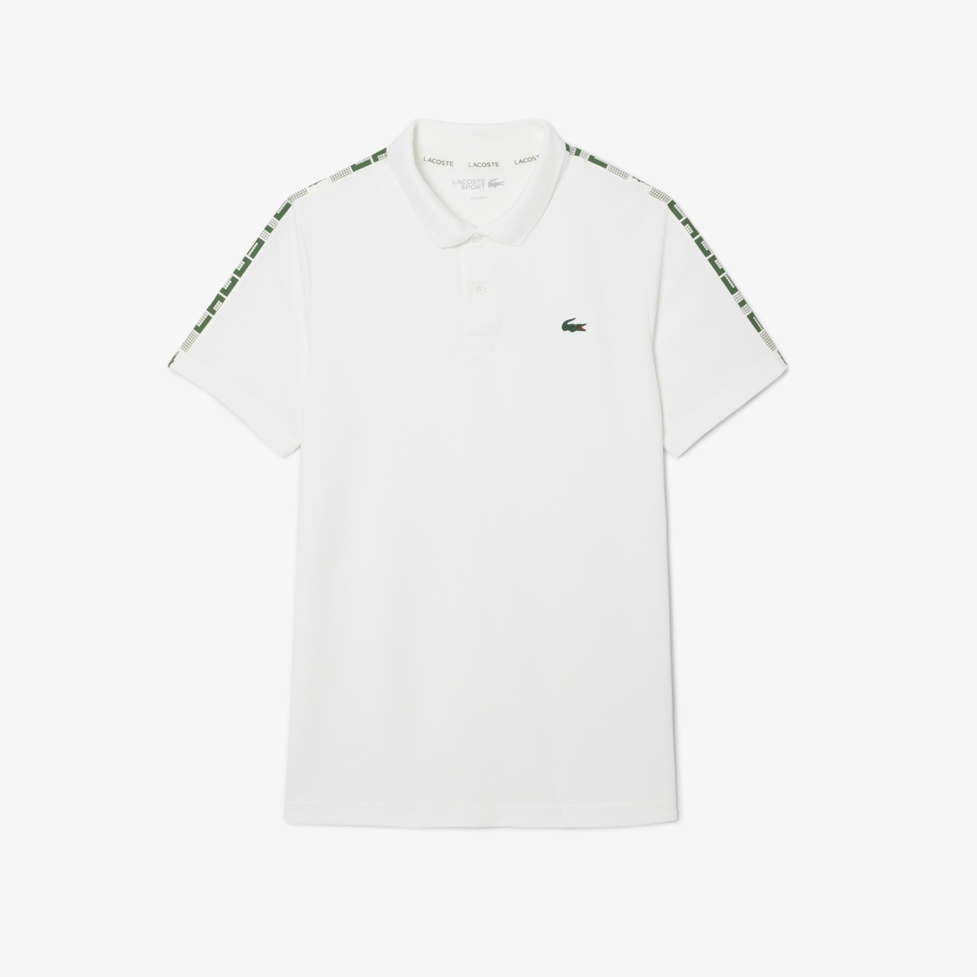 Lacoste Sport Erkek Regular Fit Baskılı Beyaz Polo