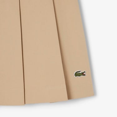  Lacoste Kadın Flare Fit Bej Etek