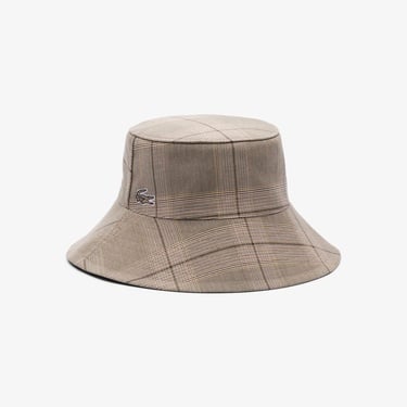  Lacoste Kadın Baskılı Bej Şapka