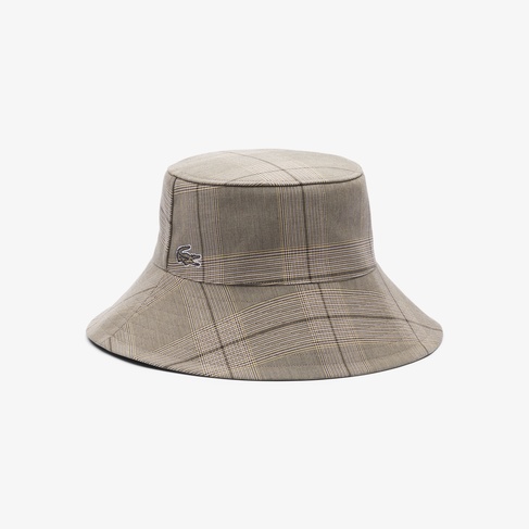  Lacoste Kadın Baskılı Bej Şapka