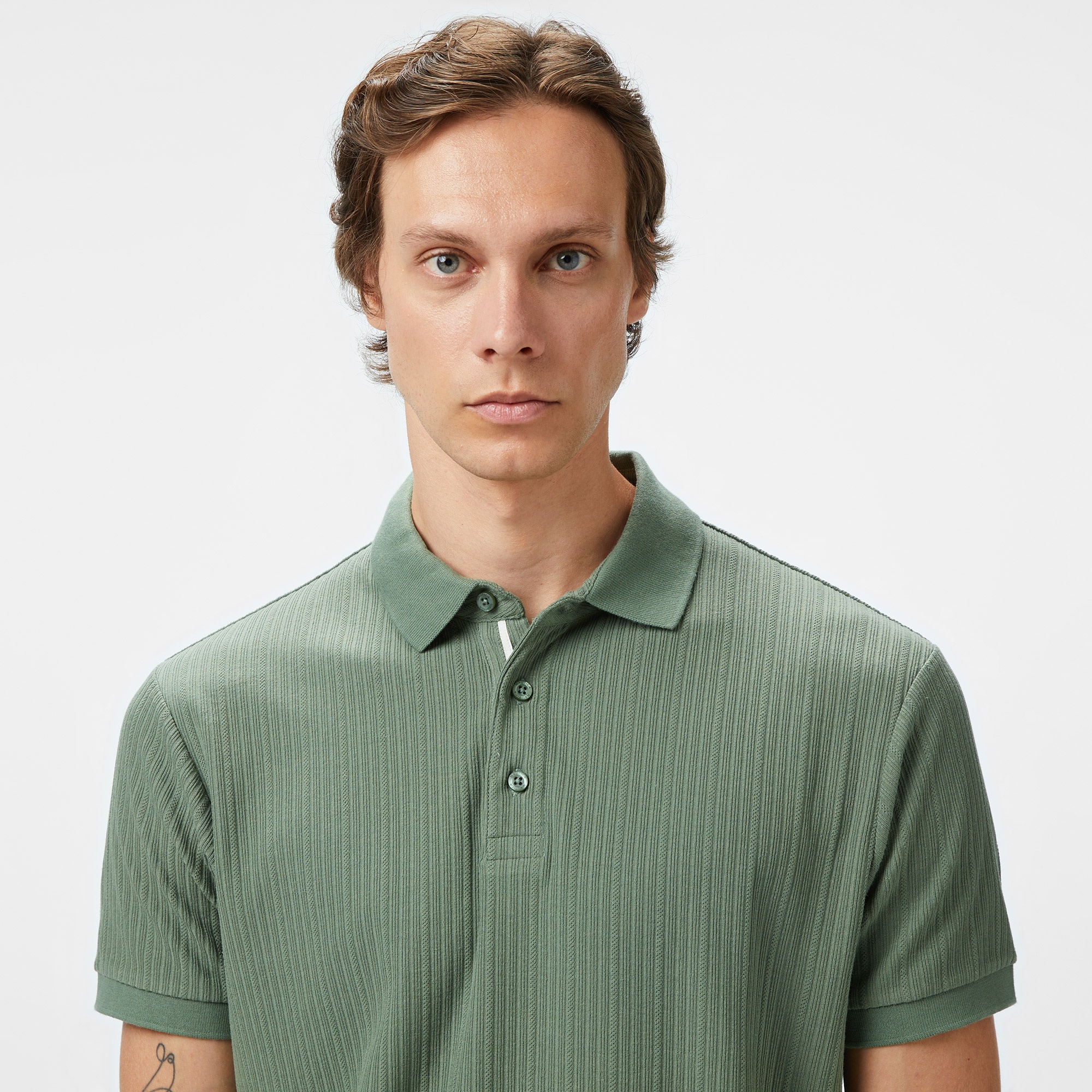 Nautica Erkek Yeşil Regular Fit Polo Yaka T-Shirt