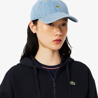  Lacoste Kadın Regular Fit Fermuarlı Lacivert Sweatshirt