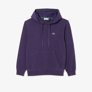  Lacoste Kadın Relaxed Fit Kapüşonlu Mor Sweatshirt