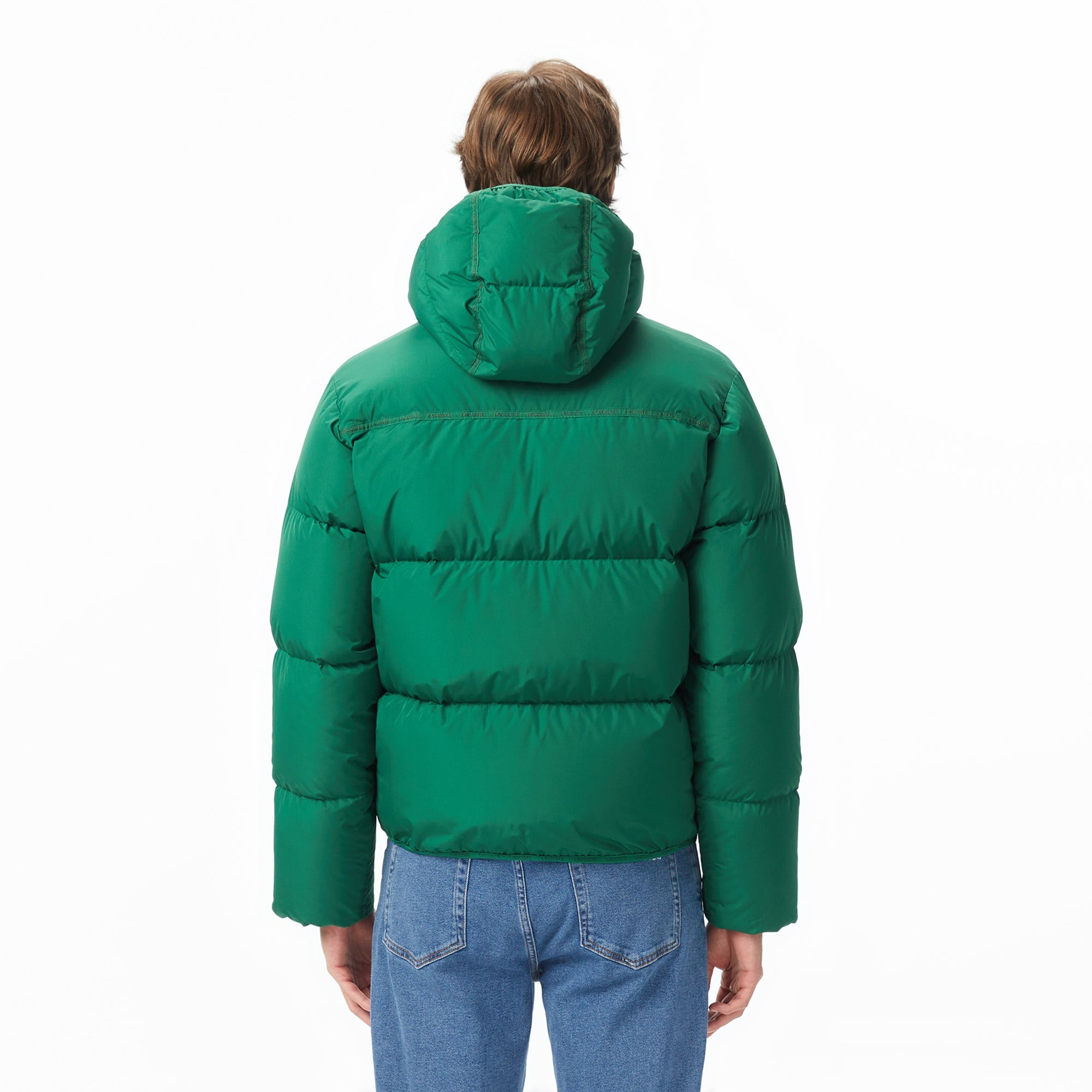 Lacoste Erkek Kapüşonlu Yeşil Mont