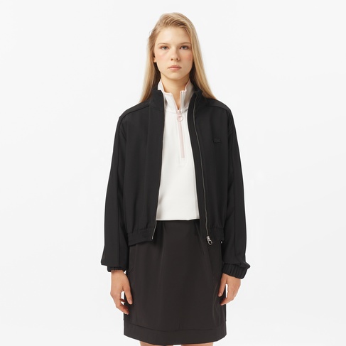  Lacoste Kadın Fermuarlı Siyah Ceket