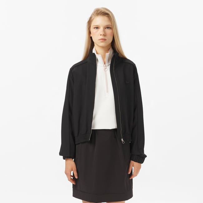  Lacoste Kadın Fermuarlı Siyah Ceket