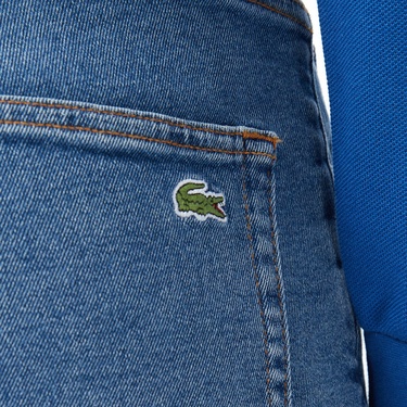  Lacoste Erkek Regular Fit Mavi Jean Pantolon