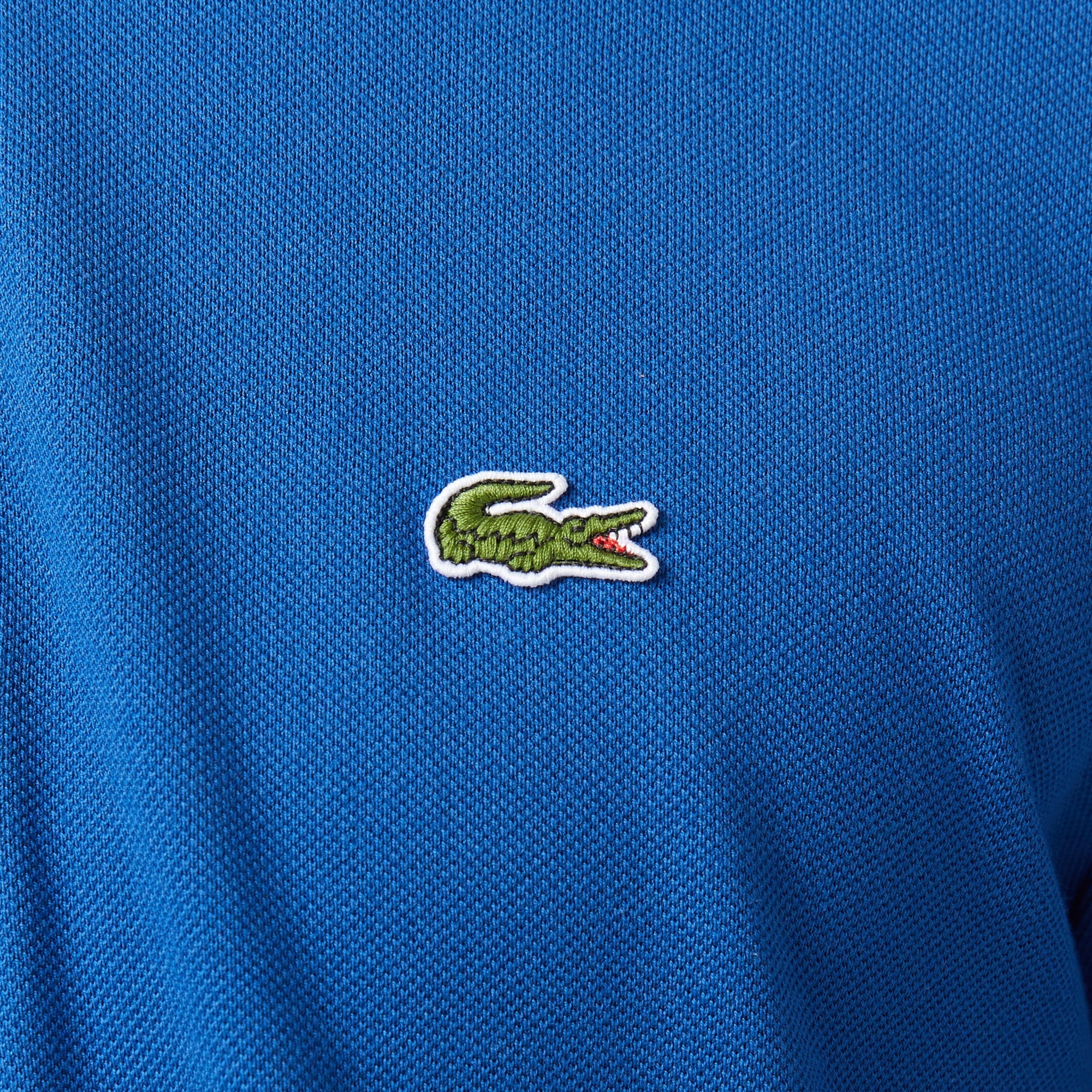 L.12.12 Erkek Classic Fit Uzun Kollu Koyu Mavi Polo