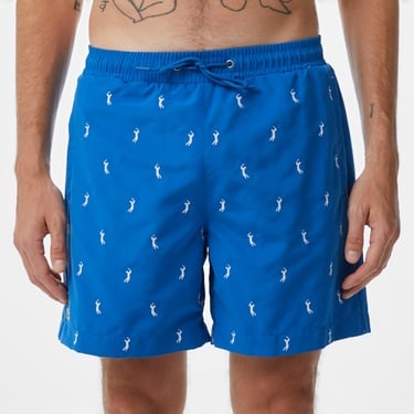  Erkek Regular Fit Desenli Lacivert Mayo