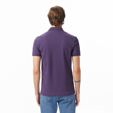  Lacoste Paris Erkek Regular Fit Mor Polo