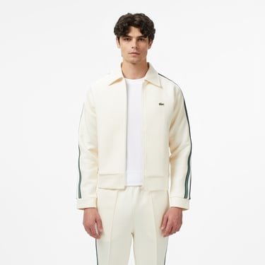  Lacoste Erkek Regular Fit Fermuarlı Krem Sweatshirt