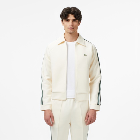  Lacoste Erkek Regular Fit Fermuarlı Krem Sweatshirt