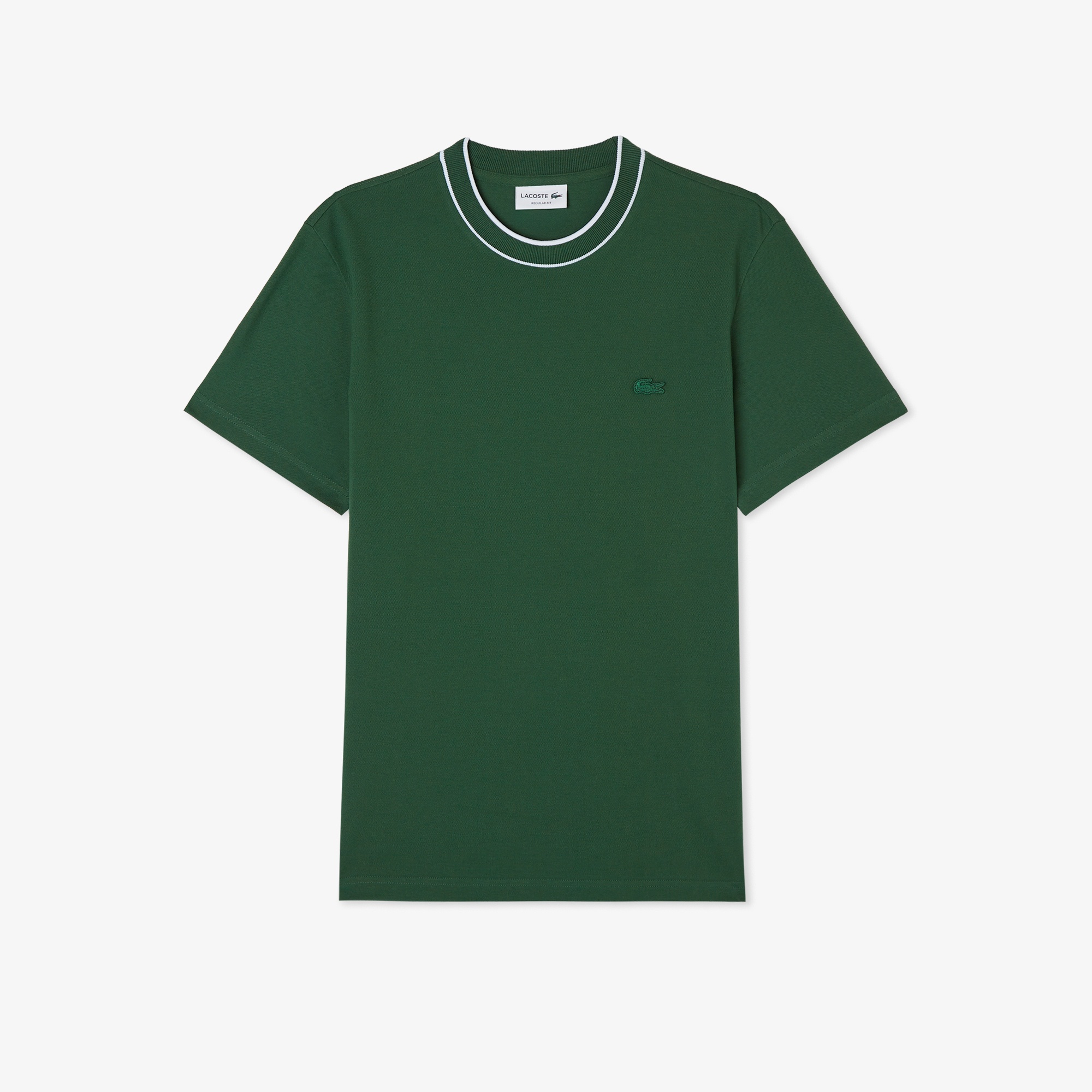 Lacoste Erkek Regular Fit Bisiklet Yaka Yeşil T-Shirt