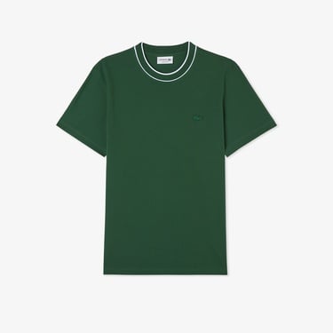  Lacoste Erkek Regular Fit Bisiklet Yaka Yeşil T-Shirt
