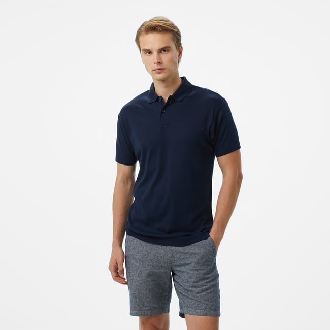  Nautica Erkek Lacivert Classic Fit Polo
