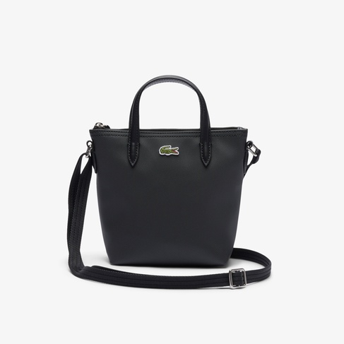  Lacoste L.12.12 Kadın Siyah Postacı Çantası