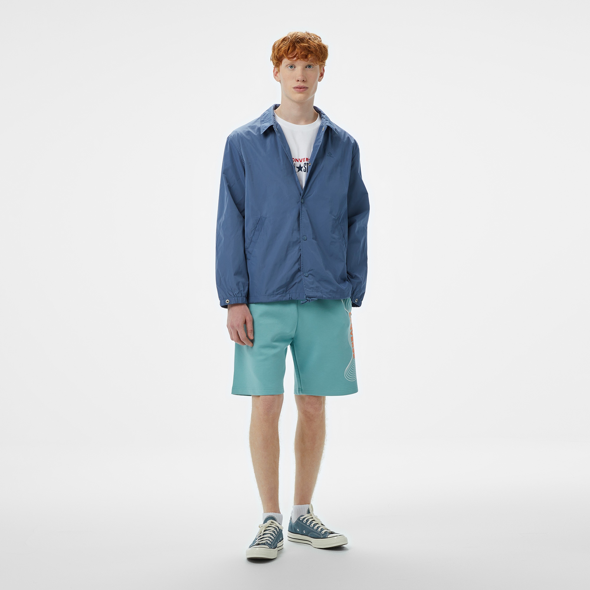 Converse Go-To Unisex Mavi Yağmurluk