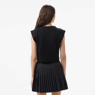  Converse Star Chevron Baskılı Kadın Siyah T-Shirt