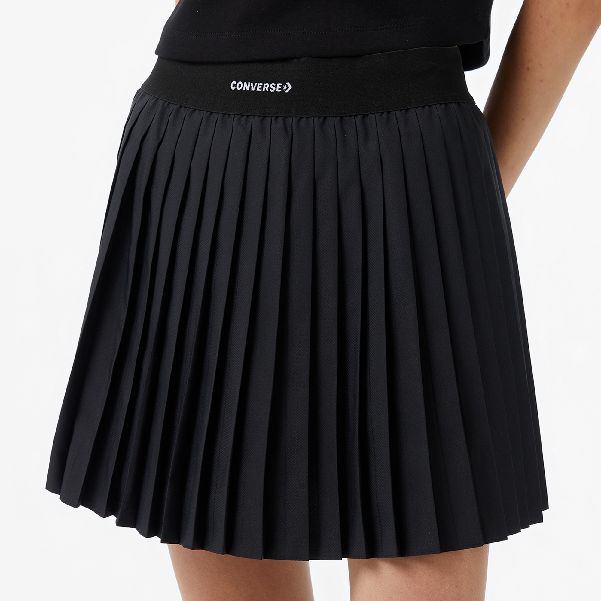 Converse Star Chevron Baskılı Kadın Siyah Etek