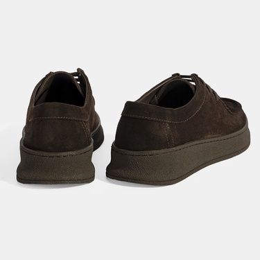  Erkek Kahve Bağcıklı Günlük Süet Ayakkabı
