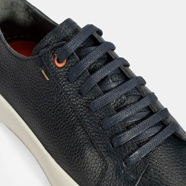  Erkek Lacivert Bağcıklı Deri Günlük Ayakkabı