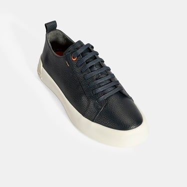  Erkek Lacivert Bağcıklı Deri Günlük Ayakkabı