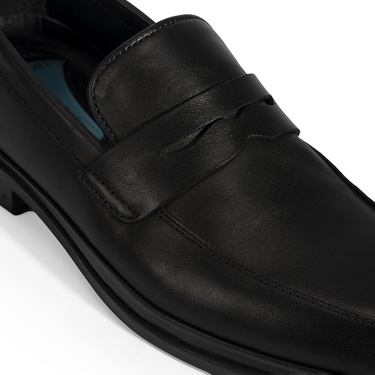  Erkek Siyah DesaComfort Deri Loafer