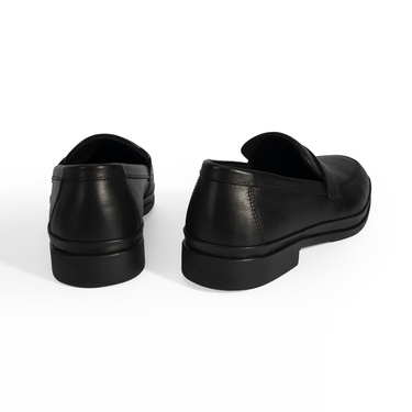  Erkek Siyah DesaComfort Deri Loafer