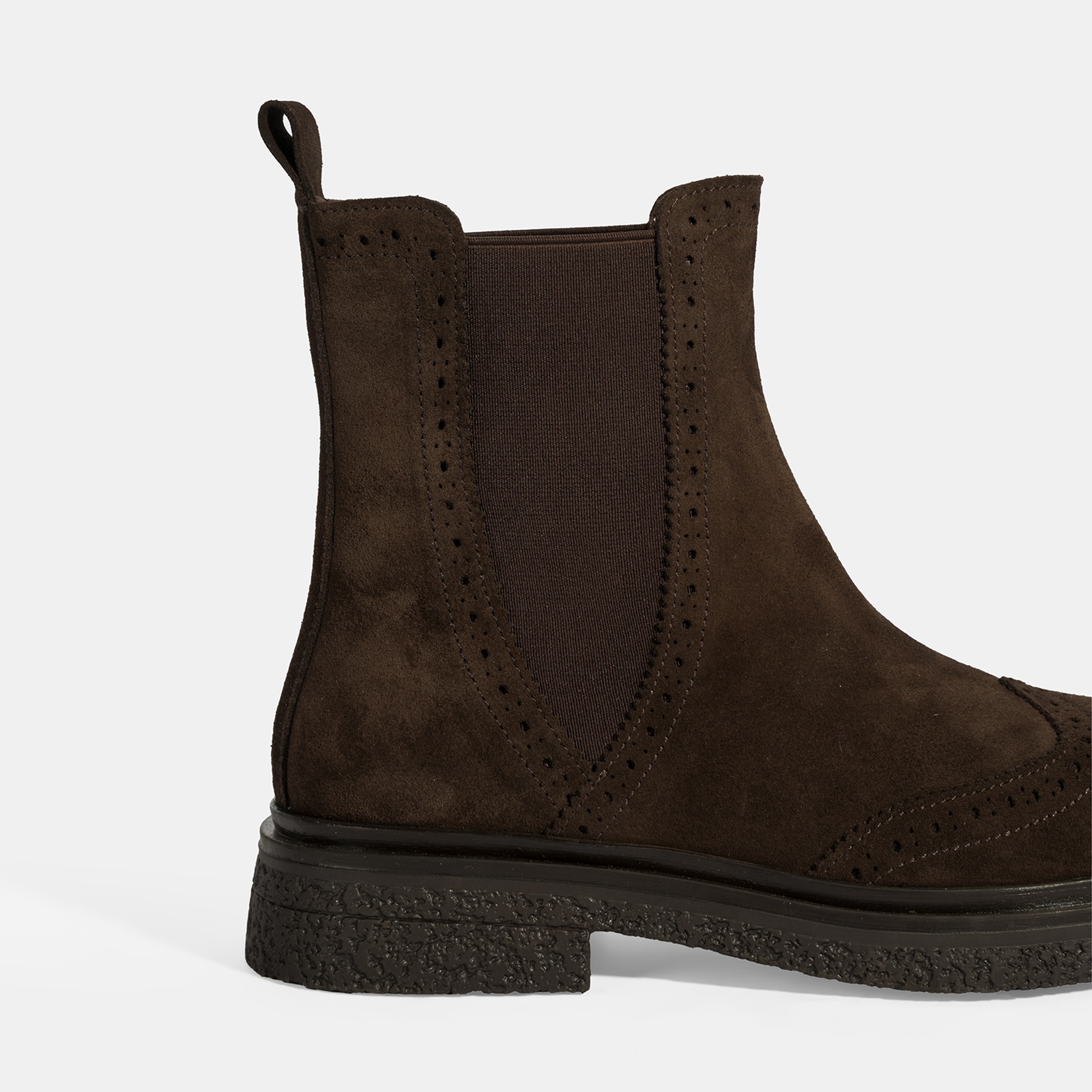 Kadın Kahve Lastikli Süet Chelsea Bot