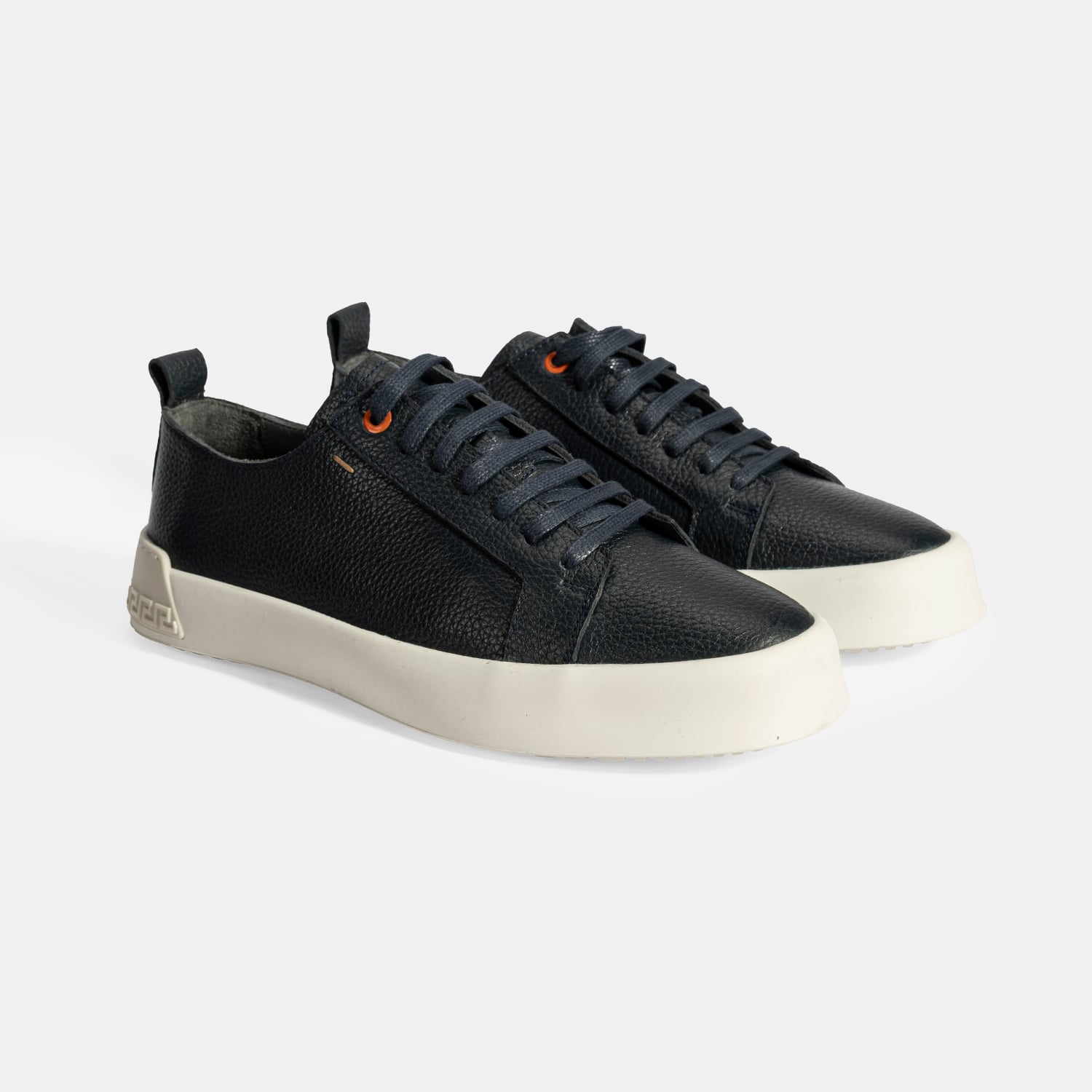  Erkek Lacivert Bağcıklı Deri Günlük Ayakkabı