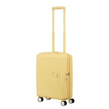 American Tourister Sarı Soundbox - 55 cm Kabin Boy Sert Valiz